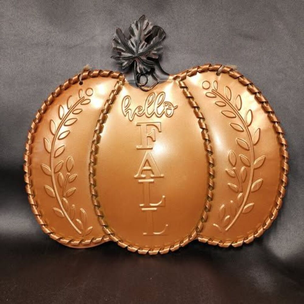 Hello Fall Pumpkin Wall Decor